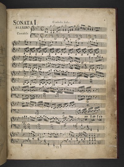 Copia di Beethoven delle sue tre prime sonate per pianoforte in Mib, Fa minore e Re da Unbekannter Künstler