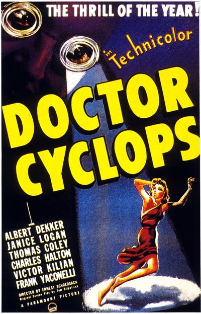 Locandina del film Dottor Cyclops di Ernest Schoedsack con Albert Dekker 1940 da Unbekannt