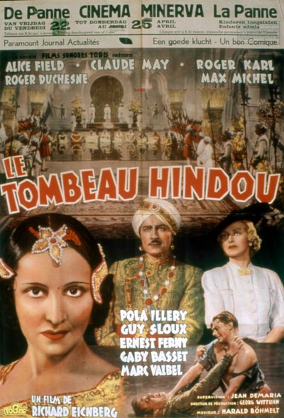 Poster del film Le tombeau Hindou di Richard Eichberg 1938 da Unbekannt