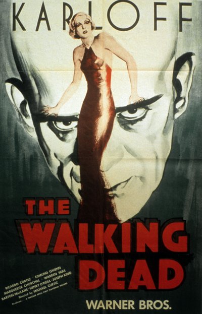 Locandina del film The Walking Dead di Michael Curtiz con Boris Karloff 1936 da Unbekannt