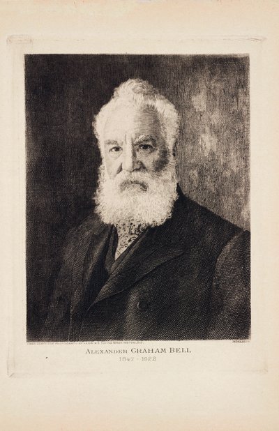 Alexander Graham Bell, inventore scozzese e pioniere del telefono da Unbekannt