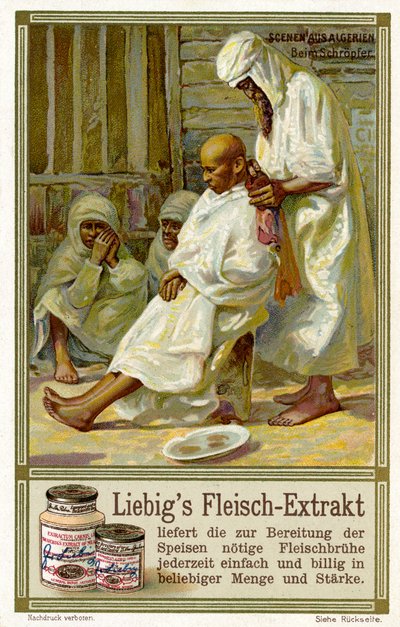 Scene algerine: Dal barbiere da Unbekannter Künstler