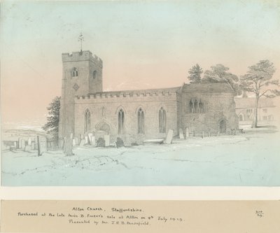 Chiesa di Alton (disegno a matita) da Unbekannt