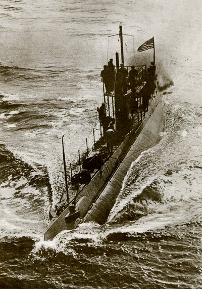 Sommergibile americano durante la Prima Guerra Mondiale da Unbekannter Künstler