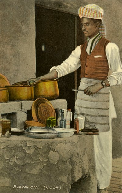 Un cuoco indiano da Unbekannter Künstler