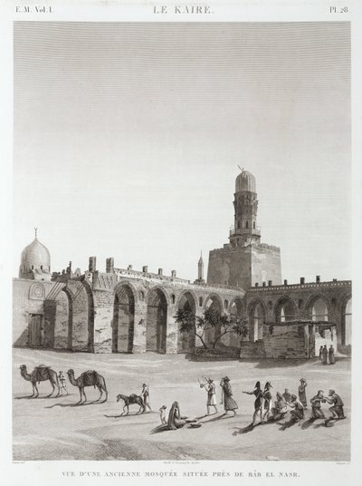Una moschea antica vicino a Bab el-Nasr, Cairo, Egitto, c 1798 da Unbekannt