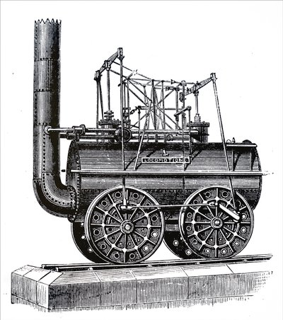 Una locomotiva costruita da George Stephenson da Unbekannt