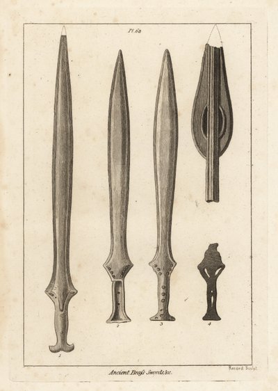 Antiche spade di bronzo da Unbekannt
