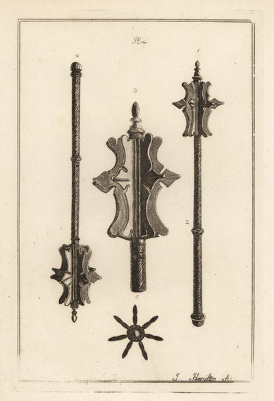 Antica mazza di ferro nella collezione di Gustavus Brander da Unbekannt