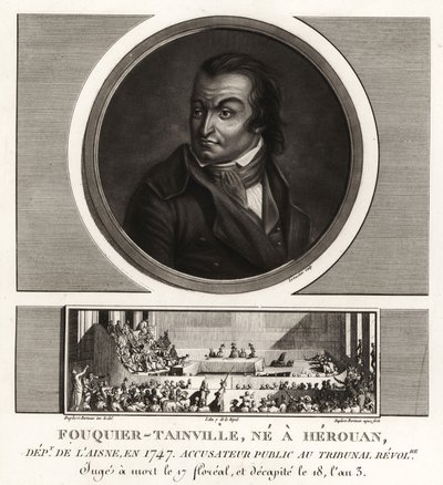 Antoine Quentin Fouquier-Tainville, Pubblico Ministero, Tribunale Rivoluzionario, ghigliottinato 1795 da Unbekannt