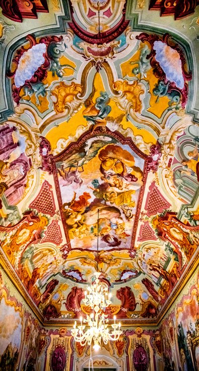 Sala Arcadia con affreschi di Domenico Carella, Palazzo Ducale, Martina Franca, Puglia, Italia, Europa (foto) da Unbekannter Künstler