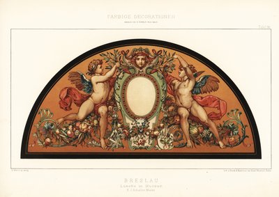 Schermo Art Nouveau nel Museo di Wroclaw, Polonia da Unbekannter Künstler