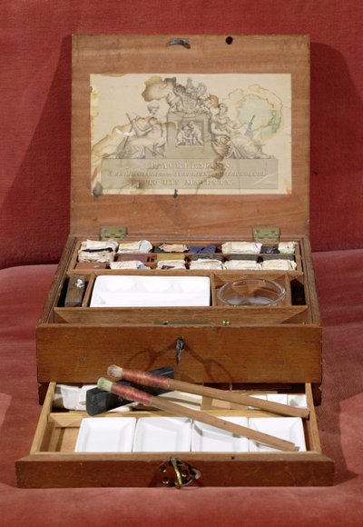 Scatola di acquerelli dell