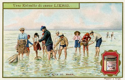 Al mare: Pesca con le reti da Unbekannter Künstler