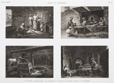 Panetteria e pasticceria Panettieri e pasticceri, Egitto, c. 1798 da Unbekannt