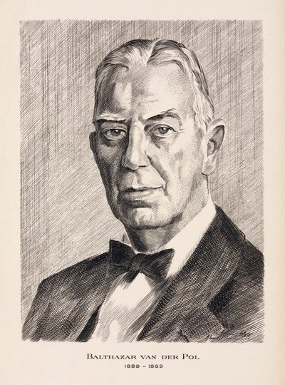 Balthazar van der Pol, ingegnere elettrico olandese, c 1930 da Unbekannt