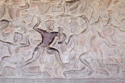 Bassorilievi sulla galleria orientale di Angkor Wat, Cambogia da Unbekannter Künstler