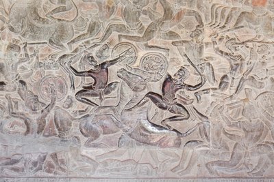 Bassorilievi sulla galleria orientale di Angkor Wat, Cambogia da Unbekannter Künstler