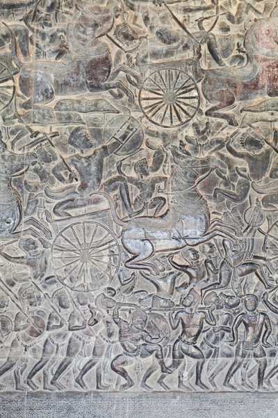 Bassorilievi sulla galleria settentrionale di Angkor Wat, Cambogia da Unbekannter Künstler