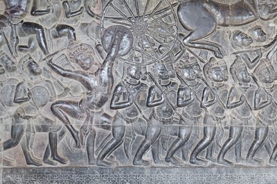 Bassorilievi sulla galleria settentrionale di Angkor Wat, Cambogia da Unbekannter Künstler