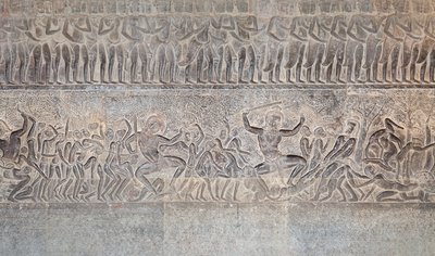 Bassorilievi sulla galleria meridionale di Angkor Wat, Cambogia da Unbekannter Künstler