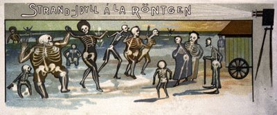 Idillio sulla spiaggia al Röntgen, c.1900 (illustrazione) da Unbekannter Künstler