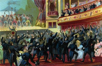 Rivoluzione belga del 1830 (illustrazione) da Unbekannter Künstler