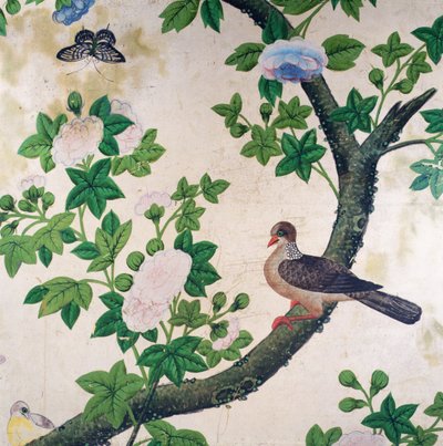 Carta da parati con uccelli, c.1840 da Unbekannter Künstler