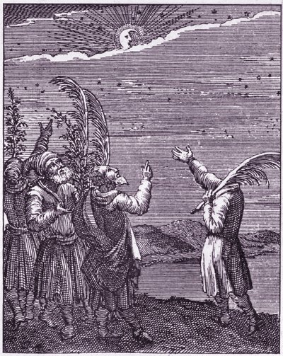 Benedizione sulla luna nuova dal libro pubblicato a Utrecht da Unbekannter Künstler