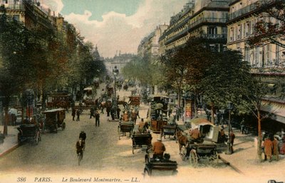 Boulevard Montmartre, Parigi da Unbekannter Künstler