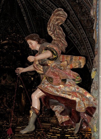 Angelo rimbalzante - Scultura, arte barocca da Unbekannter Künstler