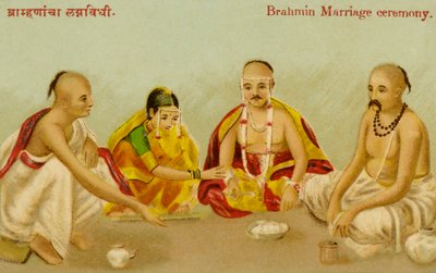 Cerimonia di matrimonio brahmano da Unbekannter Künstler
