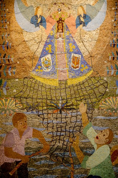 Mosaico brasiliano nella basilica romana cattolica dell