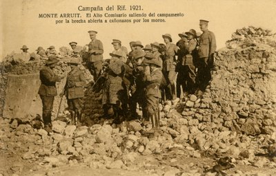 Muro spagnolo brecciato a Mt. Arruit, Marocco da Unbekannter Künstler