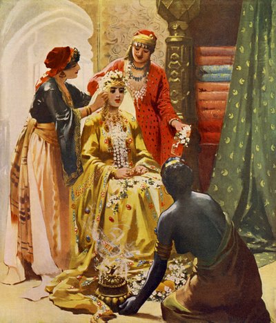 Preparativi per il matrimonio da Unbekannter Künstler