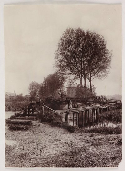 Ponti, Bambini su un ponte, c 1890 da Unbekannt