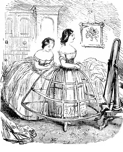 Moda femminile britannica - 1850 da Unbekannter Künstler
