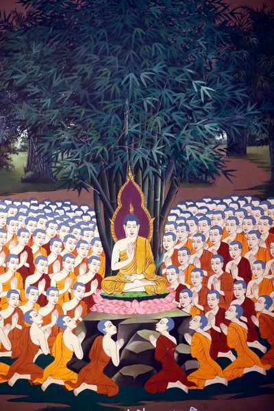 Buddha che insegna ai discepoli da Unbekannter Künstler