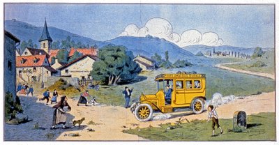 Camion postale contro l