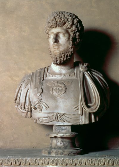 Busto di Lucio Aurelio Vero, romano, II secolo (marmo) da Unbekannt