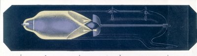 Illustrazioni di Crookes - Fluorescenza causata da raggi catodici in un tubo di scarica a gas da Unbekannt