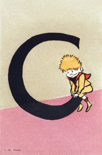 C come cavallo - Alfabeto bambini. C. M. editore, Parigi. Cartoline dipinte a mano, affrancate nel 1904. Dimensioni: 14 x 9 cm da Unbekannt