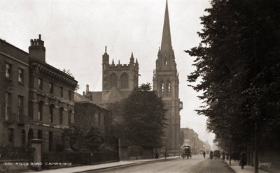 Cambridge - mostrando Hills Road nei primi anni del 1900 (cartolina) da Unbekannter Künstler