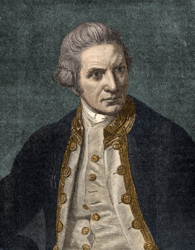 Capitano James Cook - ritratto da Unbekannter Künstler
