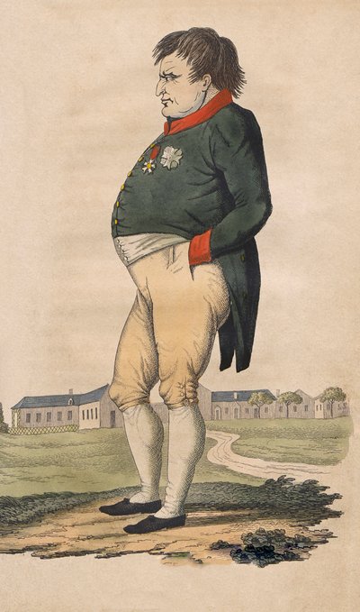 Caricatura di Napoleone Bonaparte a Sant