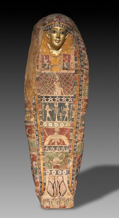 Cassa di mummia in cartonnage, tarda dinastia tolemaica all