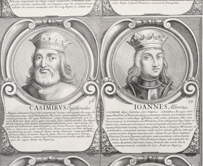 Casimiro IV Jagiellone e Jan I Olbracht, n. 38 e 39 da 