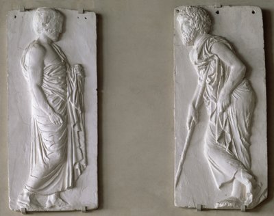 Calco di figure da un fregio sul Partenone da Unbekannt