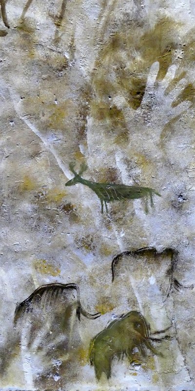 Pitture rupestri trovate nella Grotta di Altamira da Leopold Blonder