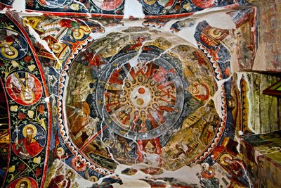 Soffitto della Chiesa di Santa Maria, Leusa, Albania da Unbekannt